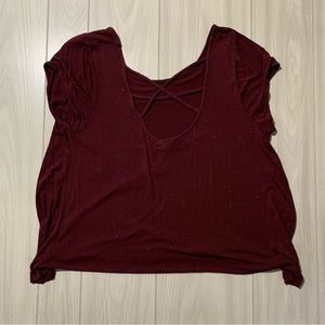 jennifer lopez red sparkly blouse